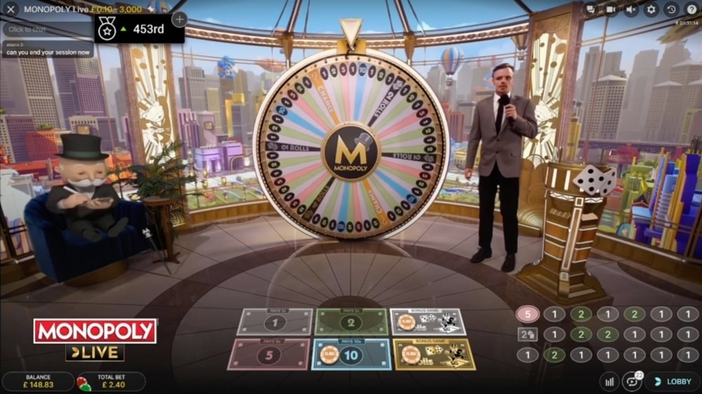 Monopoly Live game
